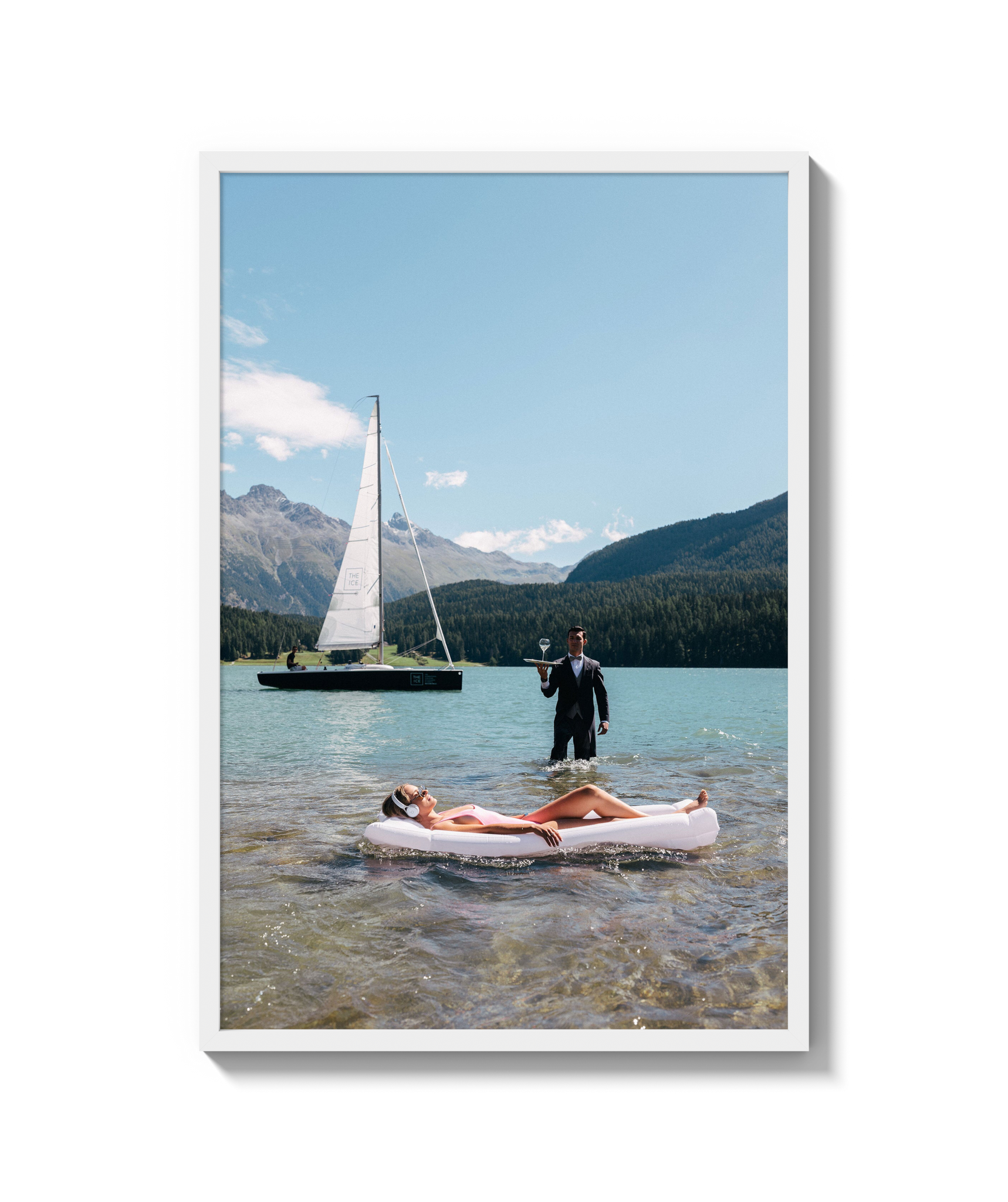 Poolside in St. Moritz