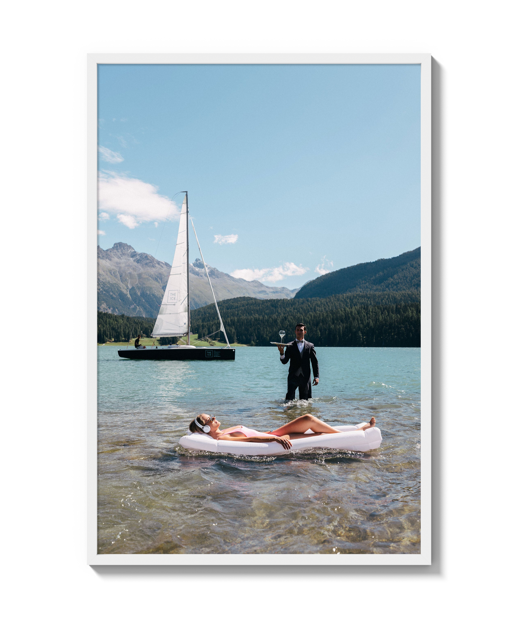 Poolside in St. Moritz