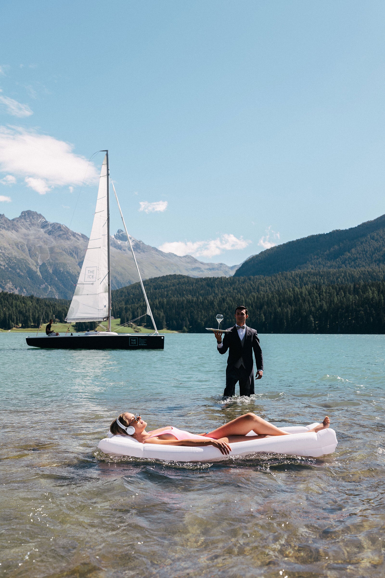 Poolside in St. Moritz